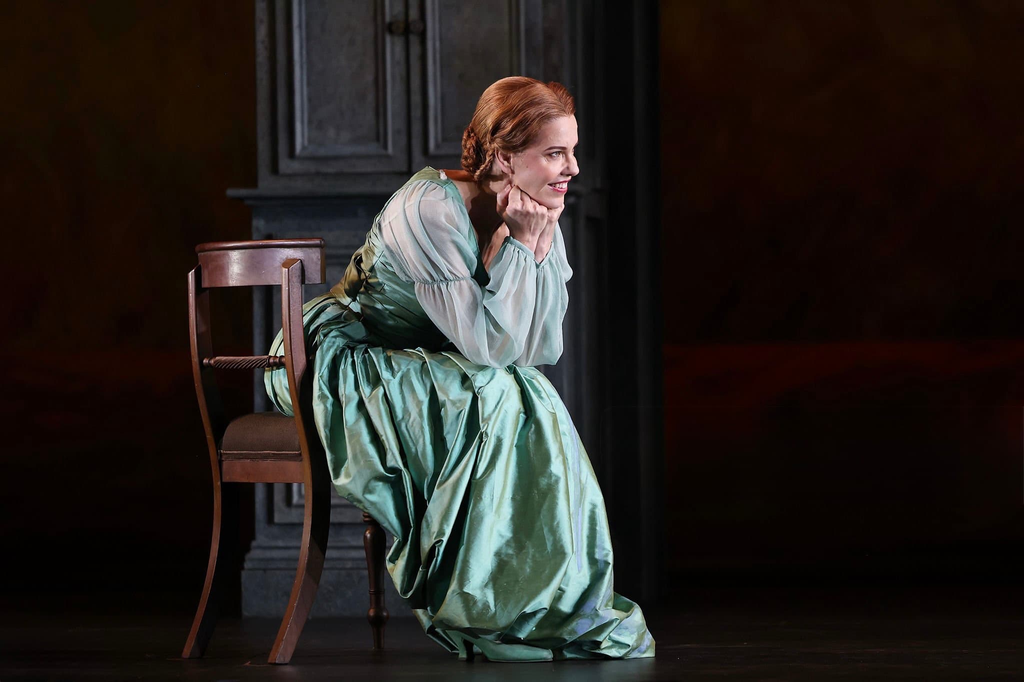 Sian Sharp as Olga in Eugene Onegin, Opera Australia